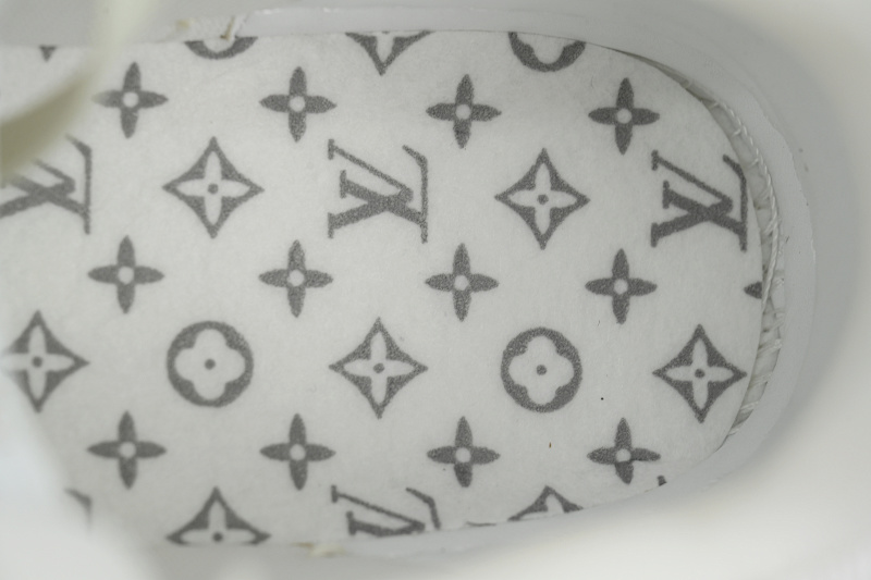 【EA0ET】灰白格子 LV板鞋 Louis Vuitton Grey White Grid 时尚板鞋