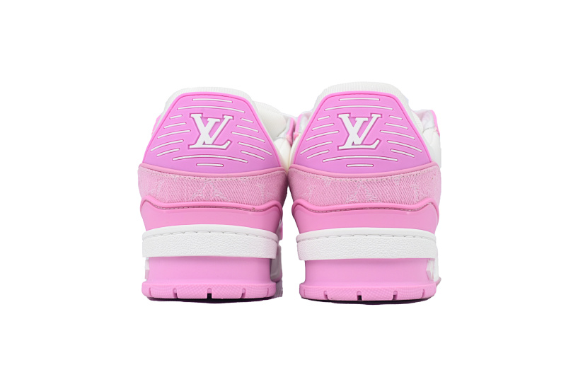 【EA0ET】白粉牛仔 LV板鞋 LOUIS VUITTON Pink Cowboy 时尚板鞋