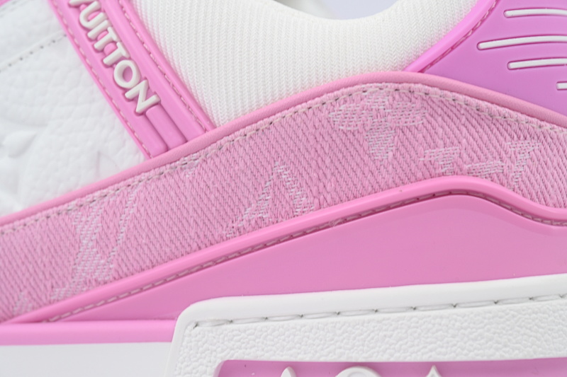 【EA0ET】白粉牛仔 LV板鞋 LOUIS VUITTON Pink Cowboy 时尚板鞋