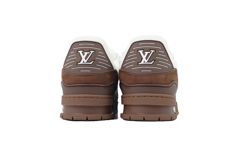 【EA0ET】白棕色  LV板鞋 Louis Vuitton White Brown 时尚板鞋