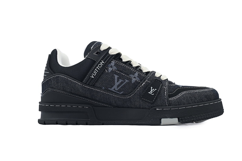 yupoo_287561_0ad71fcb.jpg 【EA0ET】新全黑牛仔 LV板鞋 LOUIS VUITTON New All Black Denim 低帮时尚板鞋