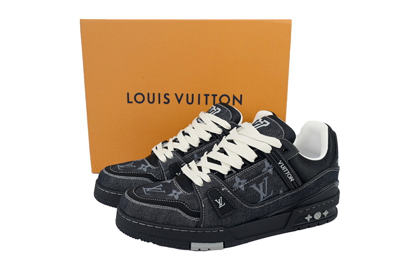yupoo_287561_2833e408.jpg 【EA0ET】新全黑牛仔 LV板鞋 LOUIS VUITTON New All Black Denim 低帮时尚板鞋