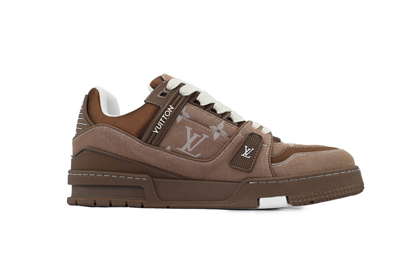【EA0ET】棕色牛仔 LV板鞋 Louis Vuitton  Brown Cowboy  时尚板鞋