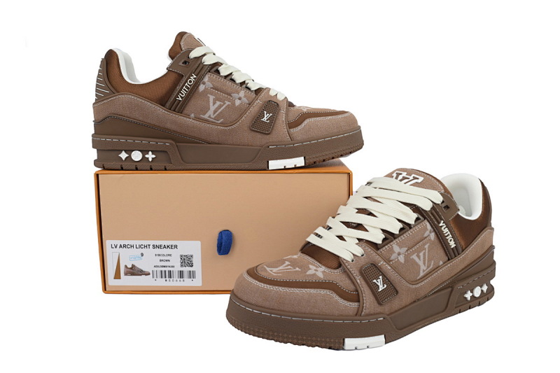 【EA0ET】棕色牛仔 LV板鞋 Louis Vuitton  Brown Cowboy  时尚板鞋