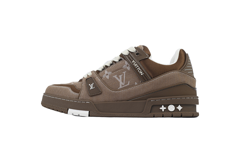 【EA0ET】棕色牛仔 LV板鞋 Louis Vuitton  Brown Cowboy  时尚板鞋