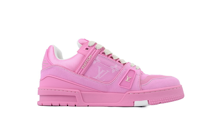 【EA0ET】粉牛仔 LV板鞋 Louis Vuitton Pink Cowboy 时尚板鞋