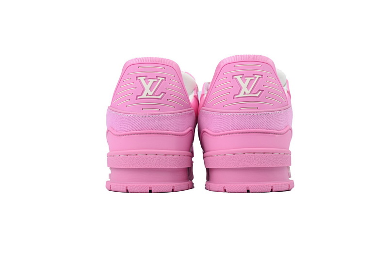 【EA0ET】粉牛仔 LV板鞋 Louis Vuitton Pink Cowboy 时尚板鞋