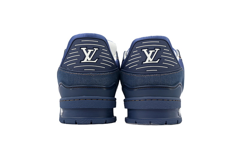 【EA0ET】深蓝牛仔  LV板鞋 Louis Vuitton Deep Blue Cowboy 时尚板鞋