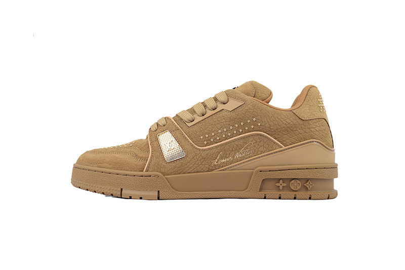【EA0ET】棕铆钉 LV板鞋 Louis VuittonBrown Fivets 时尚板鞋