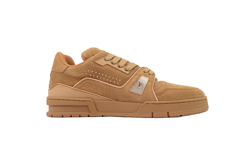 【EA0ET】棕铆钉 LV板鞋 Louis VuittonBrown Fivets 时尚板鞋