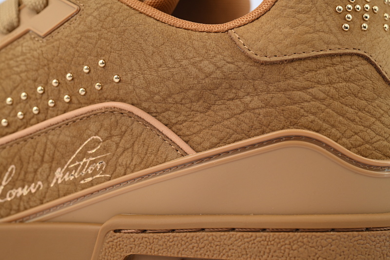 【EA0ET】棕铆钉 LV板鞋 Louis VuittonBrown Fivets 时尚板鞋