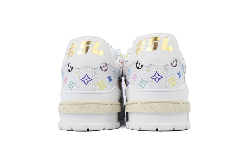 【EA0ET】村上隆白色 LV板鞋 Louis Vuitton Murakami Takashi White 时尚板鞋