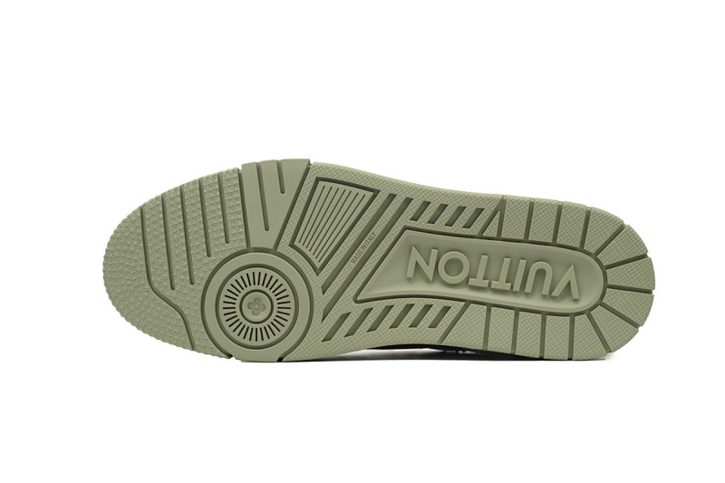 【EA0ET】绿铆钉 LV板鞋 Louis Vuitton Trainer Green 时尚板鞋