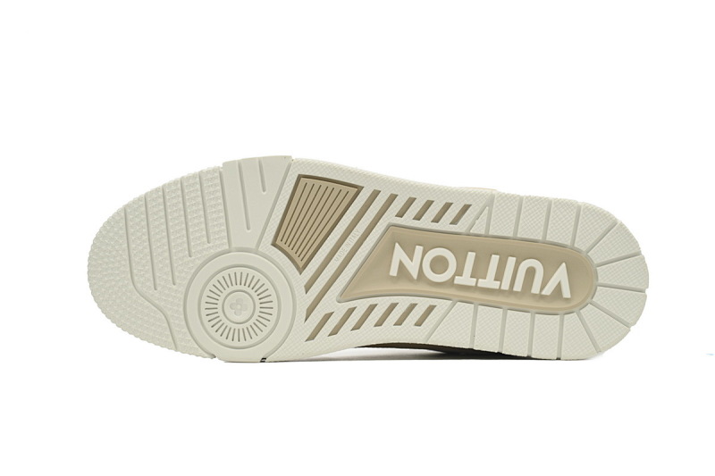 【EA0ET】奶油咖色 LV板鞋 Louis Vuitton Trainer Khaki 时尚板鞋