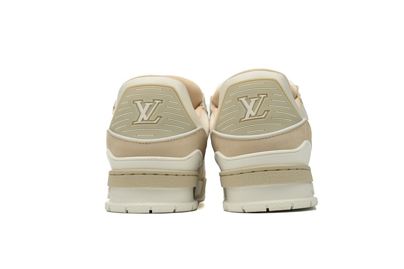 【EA0ET】奶油咖色 LV板鞋 Louis Vuitton Trainer Khaki 时尚板鞋