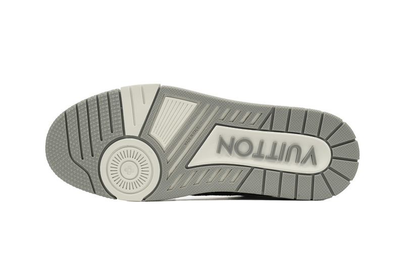 【EA0ET】灰牛仔 LV板鞋 Louis Vuitton Trainer Grey 时尚板鞋
