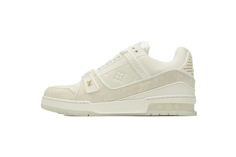 yupoo_287910_33391a8f.jpg 【EA0ET】杏色牛仔压花 LV板鞋 Louis Vuitton Trainer Apricot 时尚板鞋