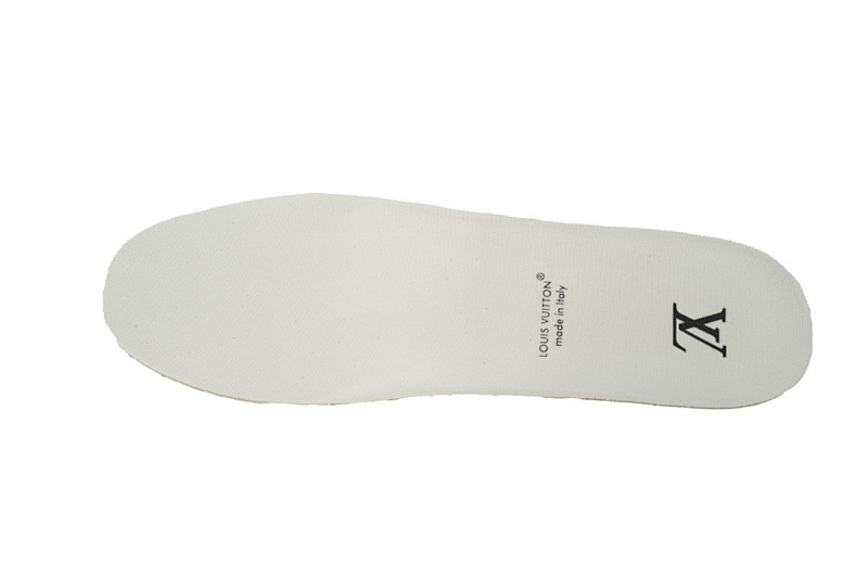 【EA0ET】杏色牛仔压花 LV板鞋 Louis Vuitton Trainer Apricot 时尚板鞋