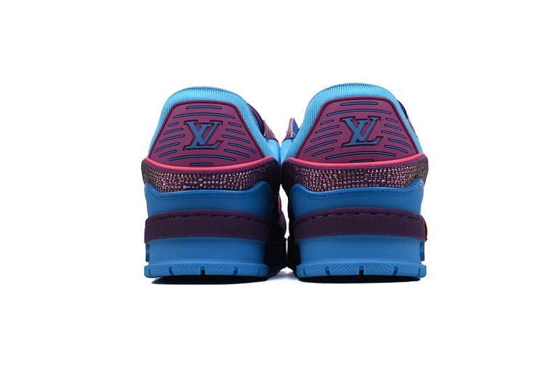 【EA0ET】紫蓝钻 路易威登 LV钻面休闲板鞋 LOUIS VUITTON Trainer