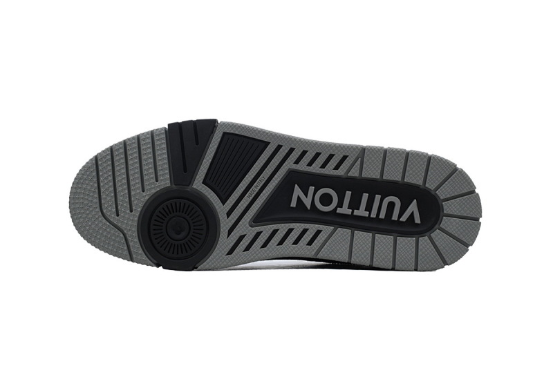 【EA0ET】黑银钻 路易威登 LV钻面休闲板鞋 LOUIS VUITTON Trainer