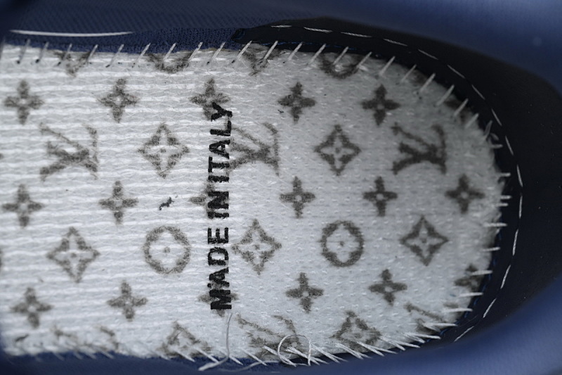 【EA0ET】白蓝钻 路易威登 LV钻面休闲板鞋 LOUIS VUITTON Trainer