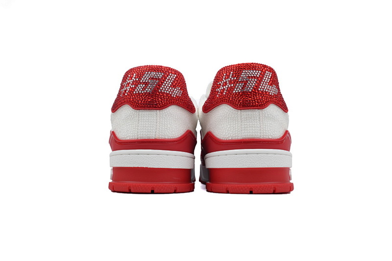 【EA0ET】红尾钻 路易威登 LV钻面休闲板鞋 LOUIS VUITTON Trainer