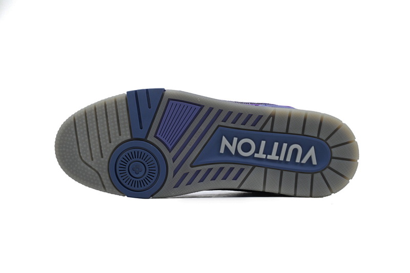 【EA0ET】灰紫钻 路易威登 LV钻面休闲板鞋 LOUIS VUITTON Trainer