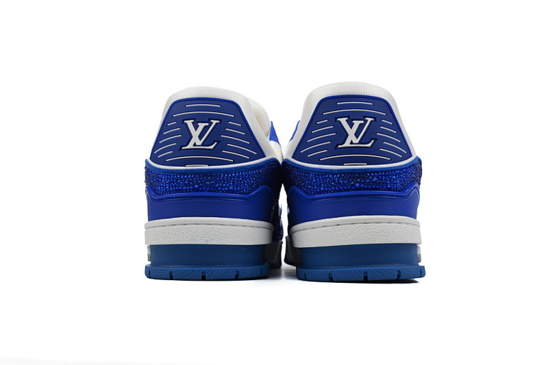 【EA0ET】深蓝钻 路易威登 LV钻面休闲板鞋 LOUIS VUITTON Trainer