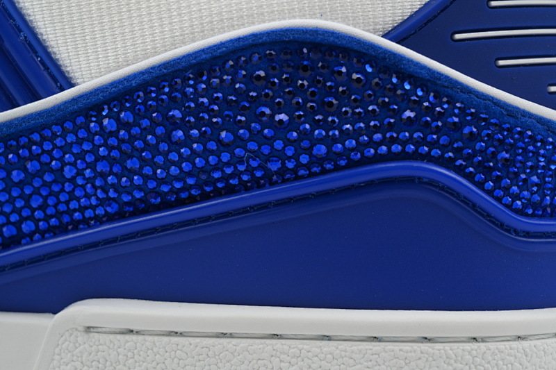 【EA0ET】深蓝钻 路易威登 LV钻面休闲板鞋 LOUIS VUITTON Trainer