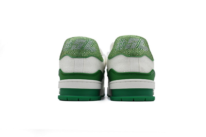 yupoo_288279_abc4a352.jpg 【EA0ET】白钻绿尾 路易威登 LV钻面休闲板鞋 LOUIS VUITTON Trainer