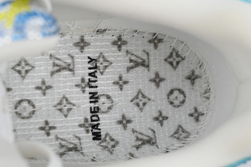 【EA0ET】白蓝迷彩钻 路易威登 LV钻面休闲板鞋 LOUIS VUITTON Trainer
