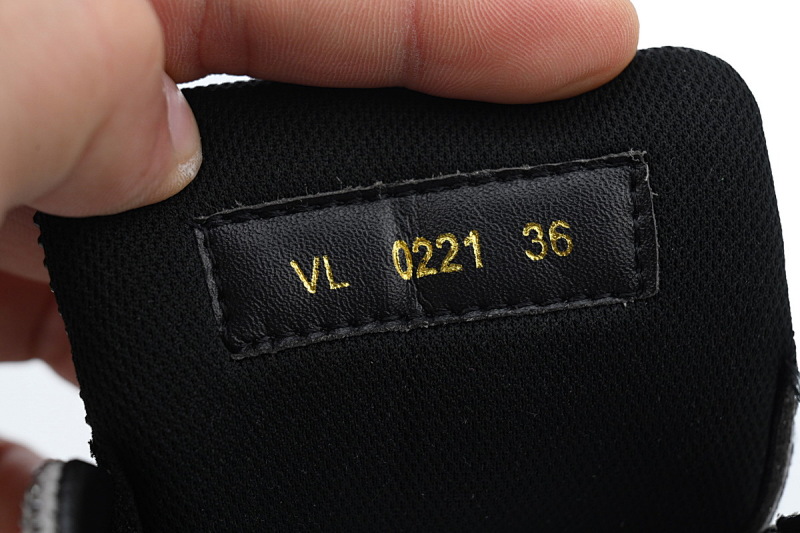 【EA0ET】黑绿钻 路易威登 LV钻面休闲板鞋 LOUIS VUITTON Trainer