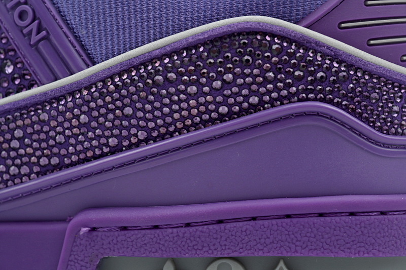 【EA0ET】紫钻 路易威登 LV钻面休闲板鞋 LOUIS VUITTON Trainer