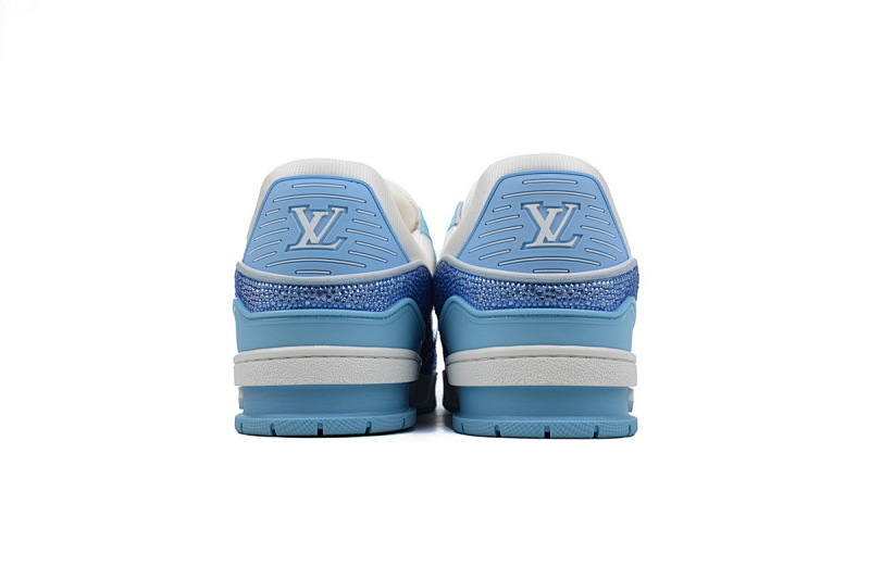 【EA0ET】蓝白钻 路易威登 LV钻面休闲板鞋 LOUIS VUITTON Trainer