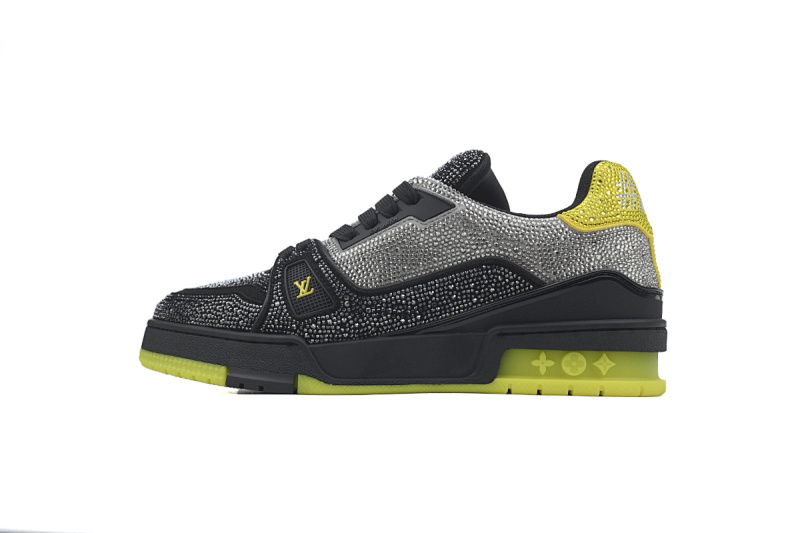 yupoo_288529_26174e0d.jpg 【EA0ET】黑黄钻 路易威登 LV钻面休闲板鞋 LOUIS VUITTON Trainer