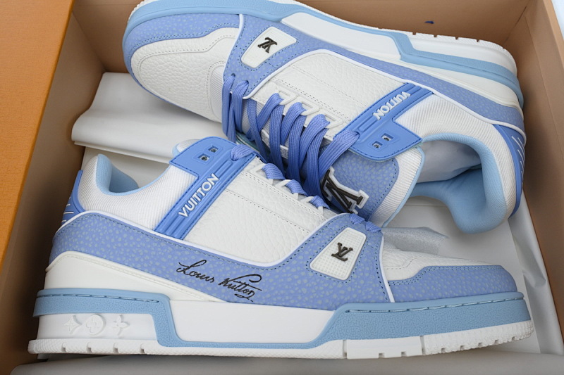 yupoo_288554_020b58fc.jpg 【EA0ET】圆头离职蓝 路易威登 LV休闲板鞋 LOUIS VUITTON Trainer