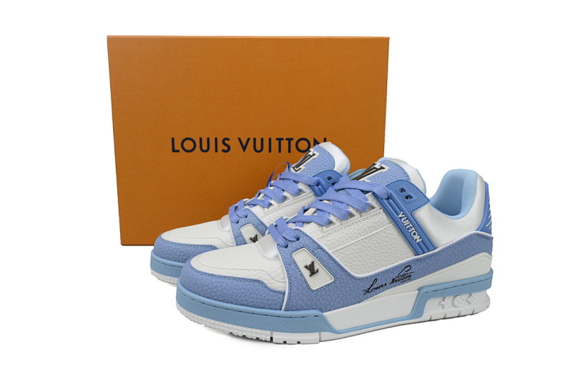 yupoo_288554_bdfee06f.jpg 【EA0ET】圆头离职蓝 路易威登 LV休闲板鞋 LOUIS VUITTON Trainer