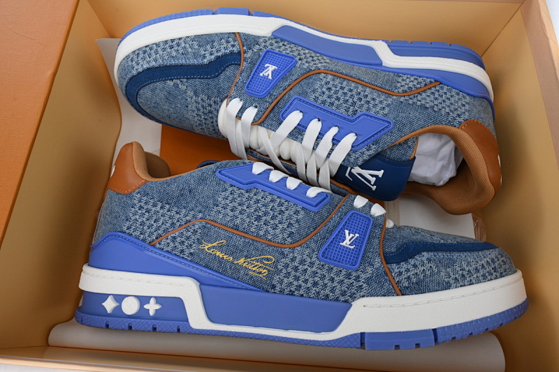 yupoo_288576_fa075b05.jpg 【EA0ET】圆头拼蓝 路易威登 LV休闲板鞋 LOUIS VUITTON Trainer