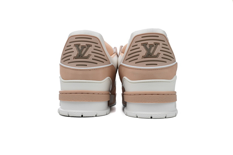 【EA0ET】圆头粉色 路易威登 LV休闲板鞋 LOUIS VUITTON Trainer