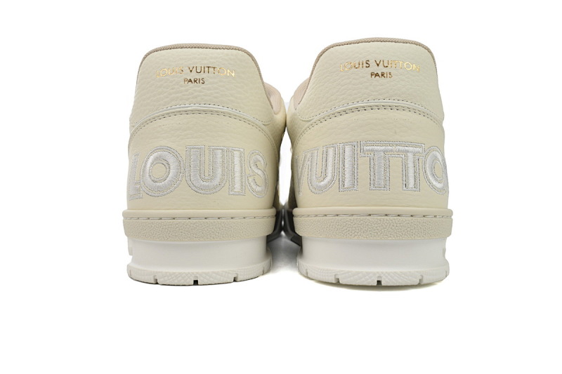 【EA0ET】圆头魔术杏色 路易威登 LV休闲板鞋 LOUIS VUITTON Trainer