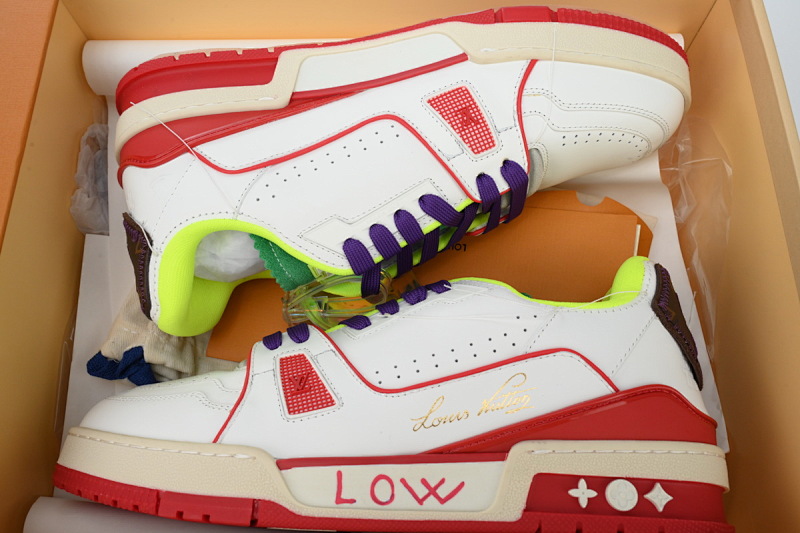 yupoo_288708_456799fd.jpg 【EA0ET】限定荧光黄 路易威登 LV休闲板鞋 LOUIS VUITTON Trainer Fluorescent Yellow