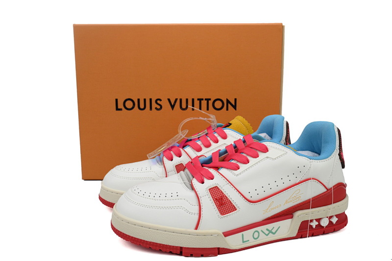 yupoo_288730_30ceaec5.jpg 【EA0ET】限定黄蓝 路易威登 LV休闲板鞋 LOUIS VUITTON Trainer Yellow Blue