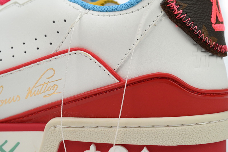 yupoo_288730_7dbe117c.jpg 【EA0ET】限定黄蓝 路易威登 LV休闲板鞋 LOUIS VUITTON Trainer Yellow Blue