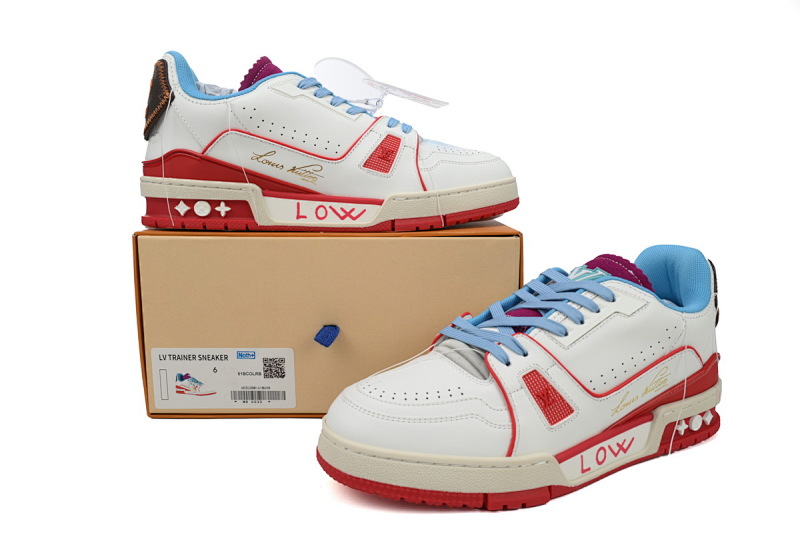 yupoo_288752_c96b1d7a.jpg 【EA0ET】限定蓝紫 路易威登 LV休闲板鞋 LOUIS VUITTON Trainer Blue Purple