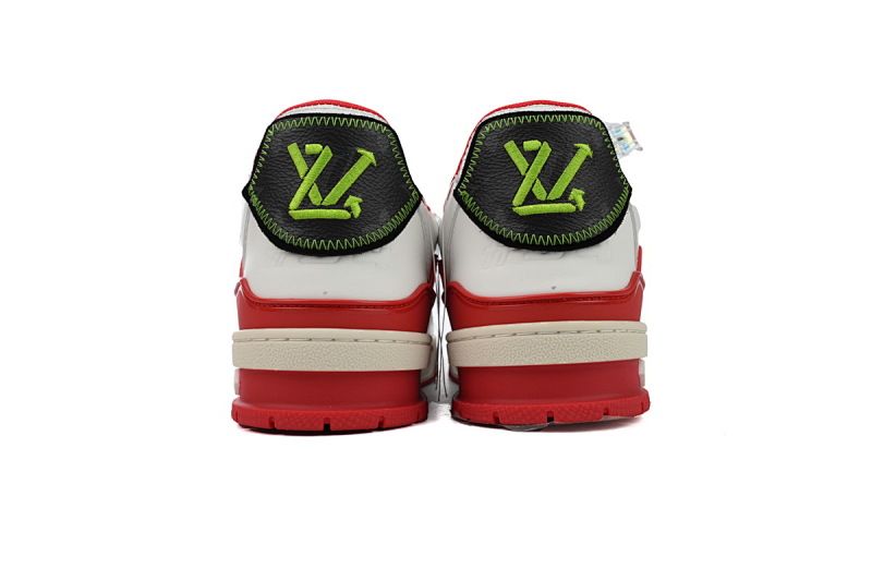 yupoo_288774_26846588.jpg 【EA0ET】限定红绿 路易威登 LV休闲板鞋 LOUIS VUITTON Trainer Red Green