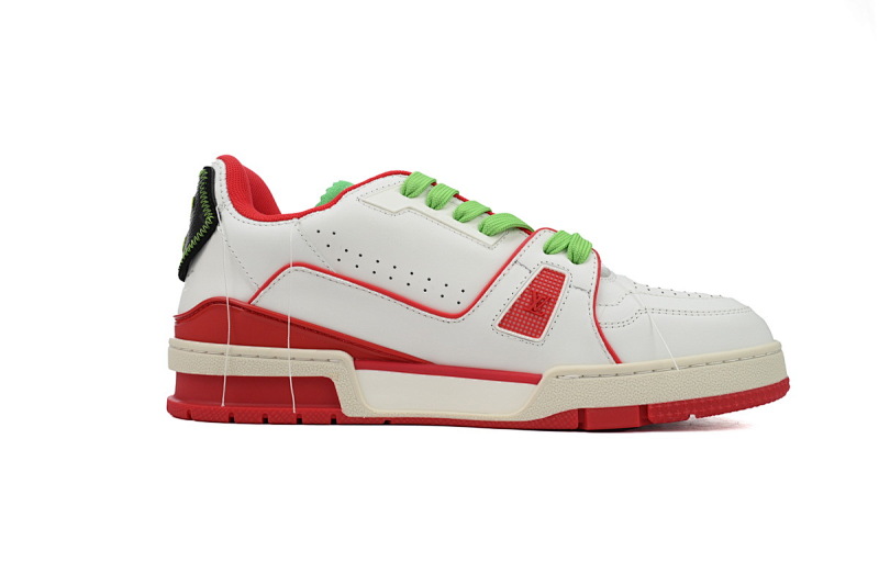 yupoo_288774_365ce4ca.jpg 【EA0ET】限定红绿 路易威登 LV休闲板鞋 LOUIS VUITTON Trainer Red Green