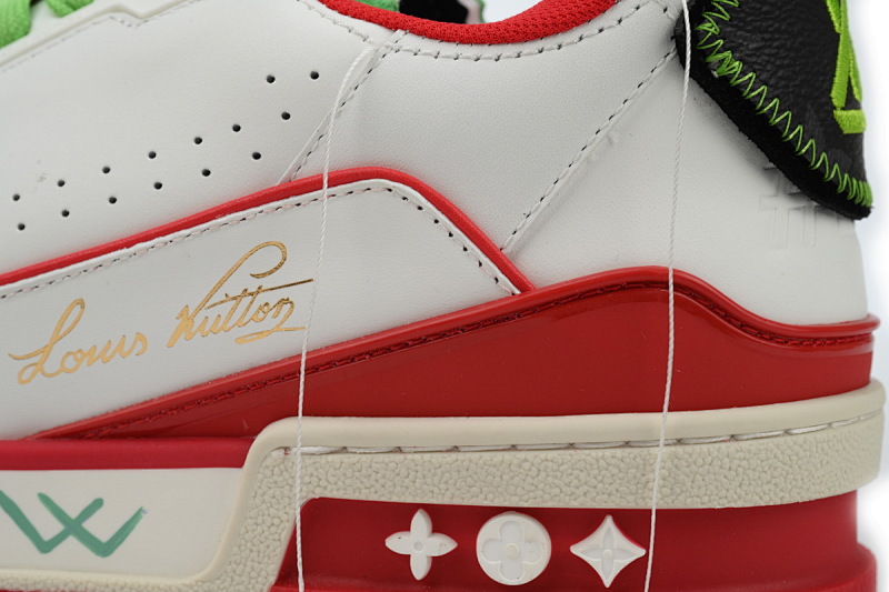 yupoo_288774_bda6064f.jpg 【EA0ET】限定红绿 路易威登 LV休闲板鞋 LOUIS VUITTON Trainer Red Green