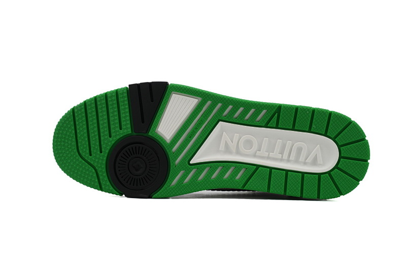 yupoo_288818_95cb59e9.jpg 【EA0ET】圆头全皮白绿 路易威登 LV休闲板鞋 LOUIS VUITTON Trainer