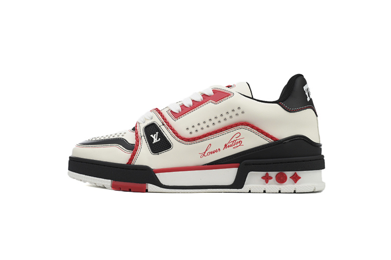 yupoo_288839_0132bf4c.jpg 【EA0ET】圆头全皮黑白 路易威登 LV休闲板鞋 LOUIS VUITTON Trainer