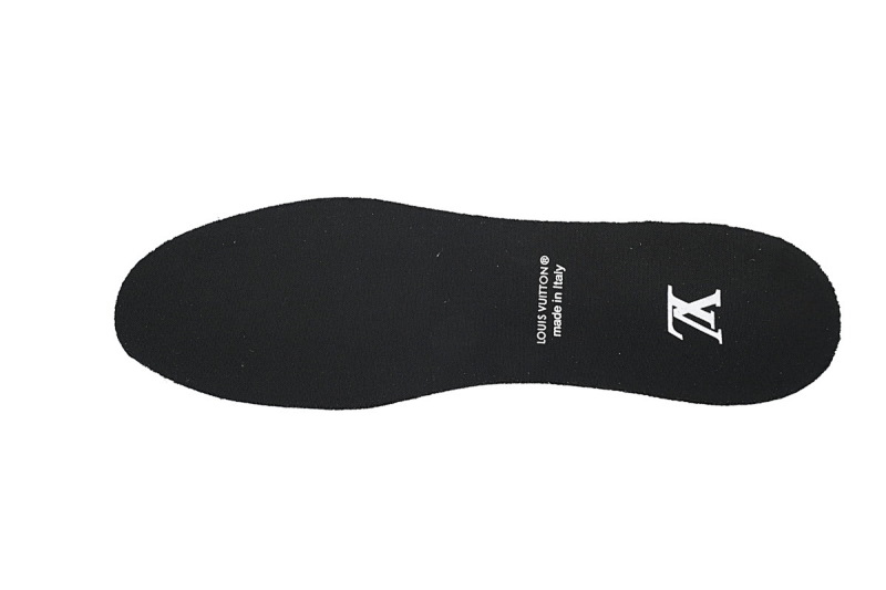【EA0ET】圆头全皮黑白 路易威登 LV休闲板鞋 LOUIS VUITTON Trainer